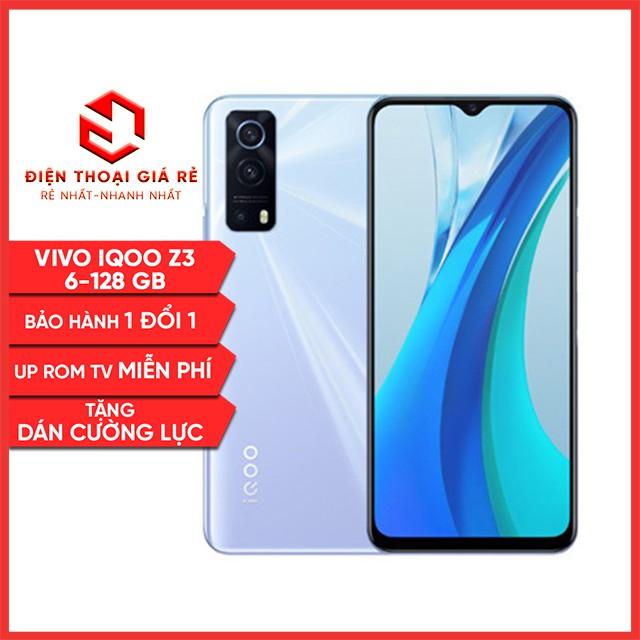 Điện thoại Vivo iQOO Z3 - RAM 6-128GB [Điện thoại giá rẻ, Bảo Hành 1 đổi 1, Tặng dán màn]