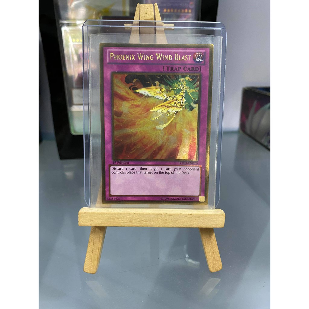 [ Dưa Hấu Yugioh ] Lá bài thẻ bài Phoenix Wing Wind Blast – Gold Rare - Tặng bọc bài nhựa bảo quản