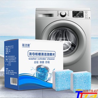 [Hộp 12 Viên] Viên Tẩy Vệ Sinh Lồng Máy Giặt Nhật Bản| Diệt khuẩn và Tẩy chất cặn Lồng máy giặt hiệu quả