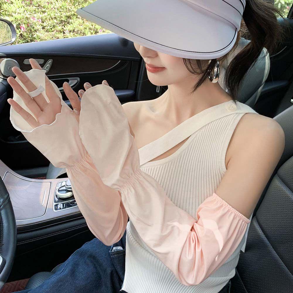 DARNELL Găng Tay Giữ Ấm Chống Tia UV Khi Lái Xe Ốp