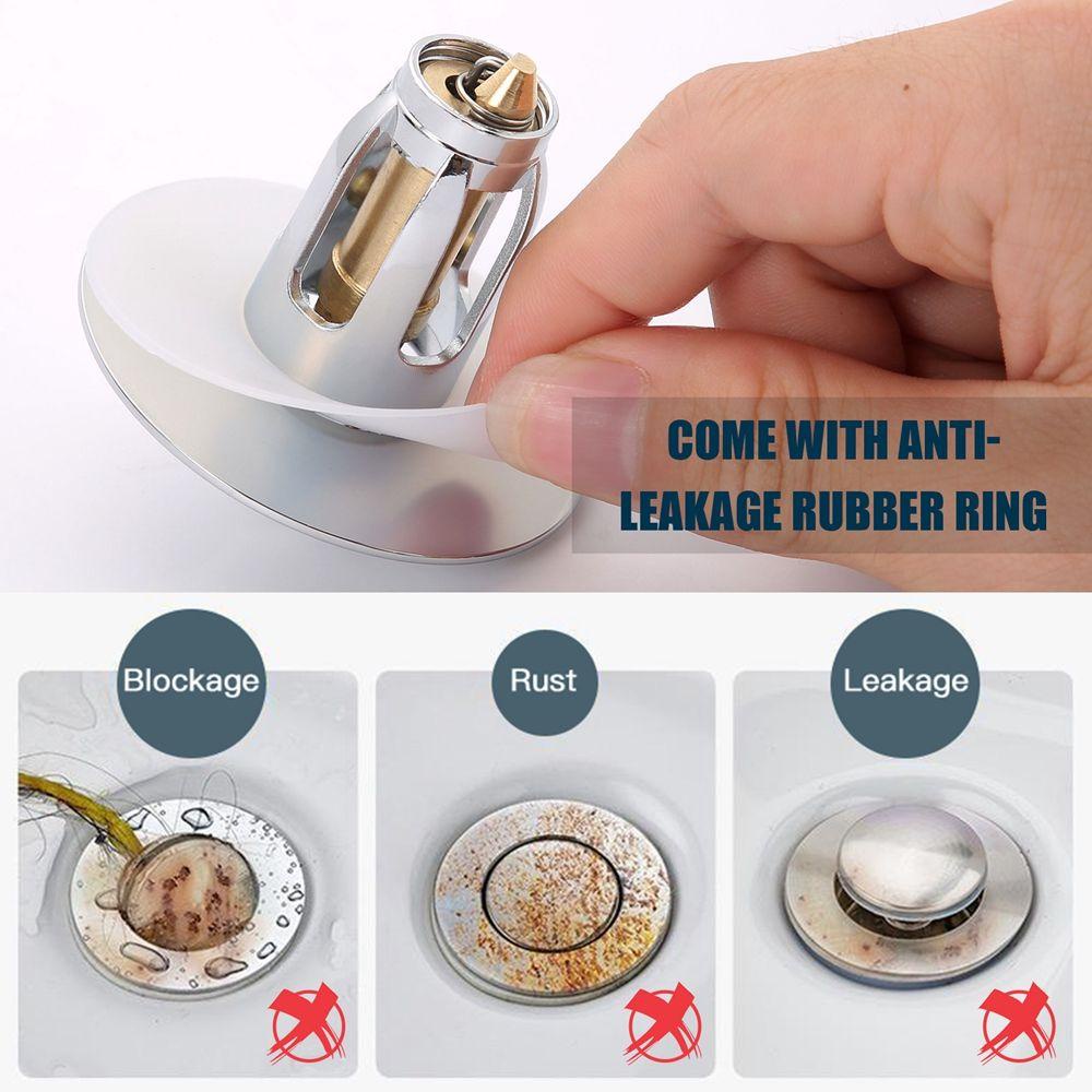 Nắp Đậy Cống Thoát Nước Bồn Rửa Chén Hình Tròn Chống Tắc Nghẽn Tiện Dụng Ốp