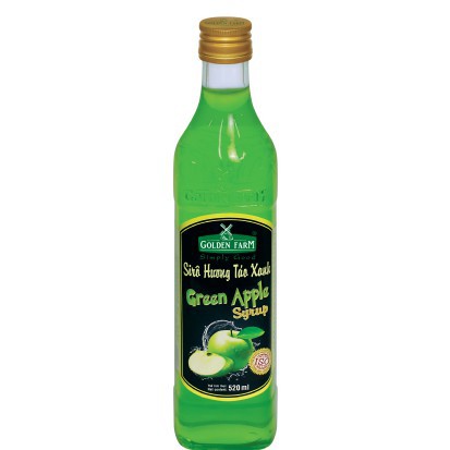 Syrup Golden Farm Táo Xanh (Apple Syrup) 520 ml- SGF020