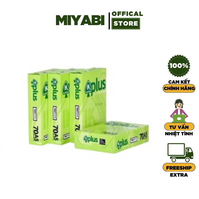 Giấy a4 / a5 IK PLUS định lượng 70gsm giá sỉ - Giấy in a4 văn phòng phẩm cao cấp - MIYABI STORE