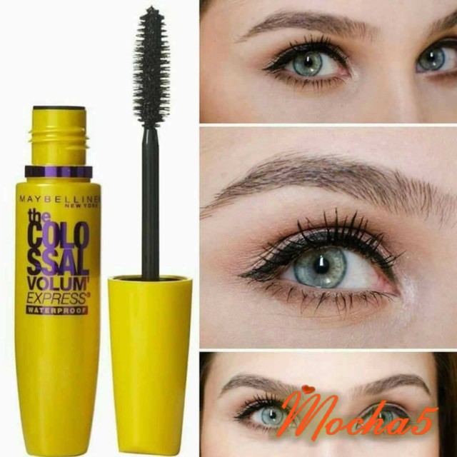 Mascara chuốt mi Maybelline COLOSSAL VOLUM EXPRESS 7X Mỹ làm dày, dài mi hiệu và chống trôi