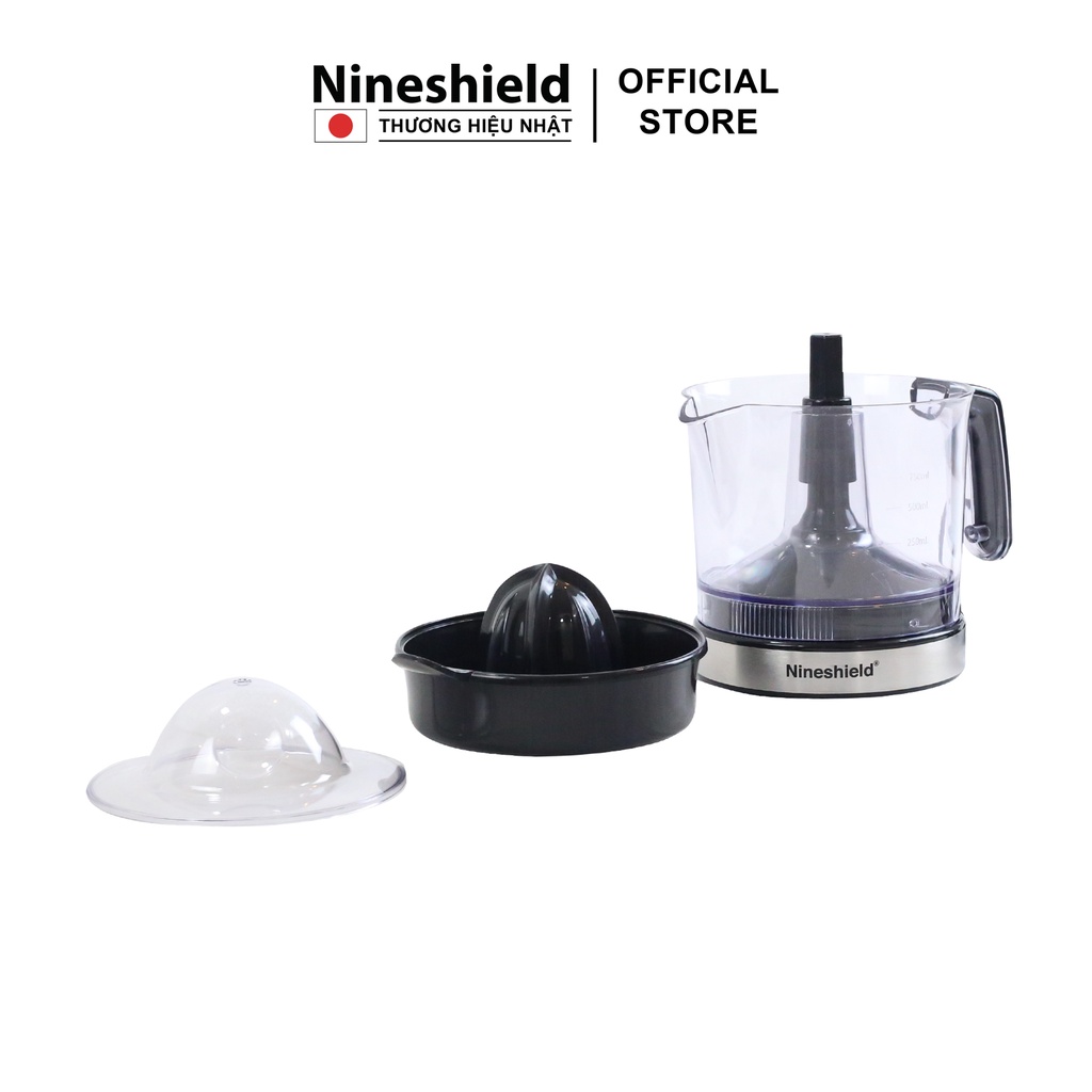 Máy vắt cam tự bỏ hạt Nineshield KB L6 - Máy ép trái cây nhỏ gọn tiện dụng - Viền inox sang trọng - Hàng chính hãng