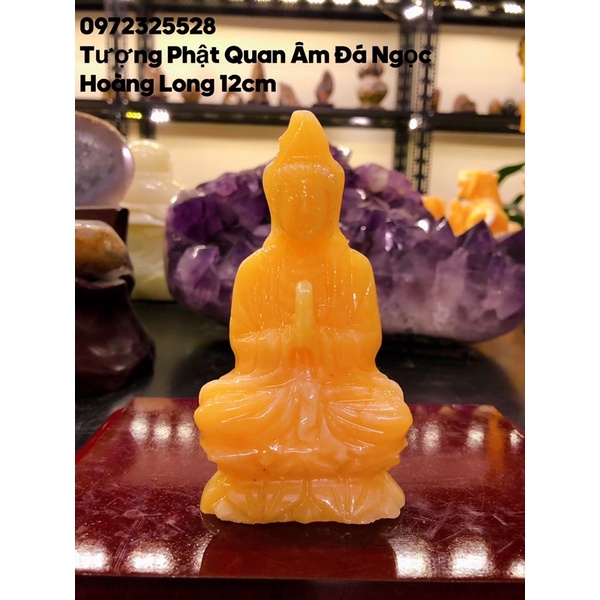 Tượng Phật Quan Âm &amp; Phật Thích Ca Đá Ngọc Hoàng Long