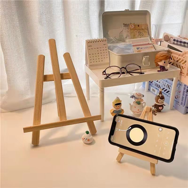 Giá Đỡ Điện Thoại Bằng Gỗ Hình Tam Giác Mini Phong Cách Mới