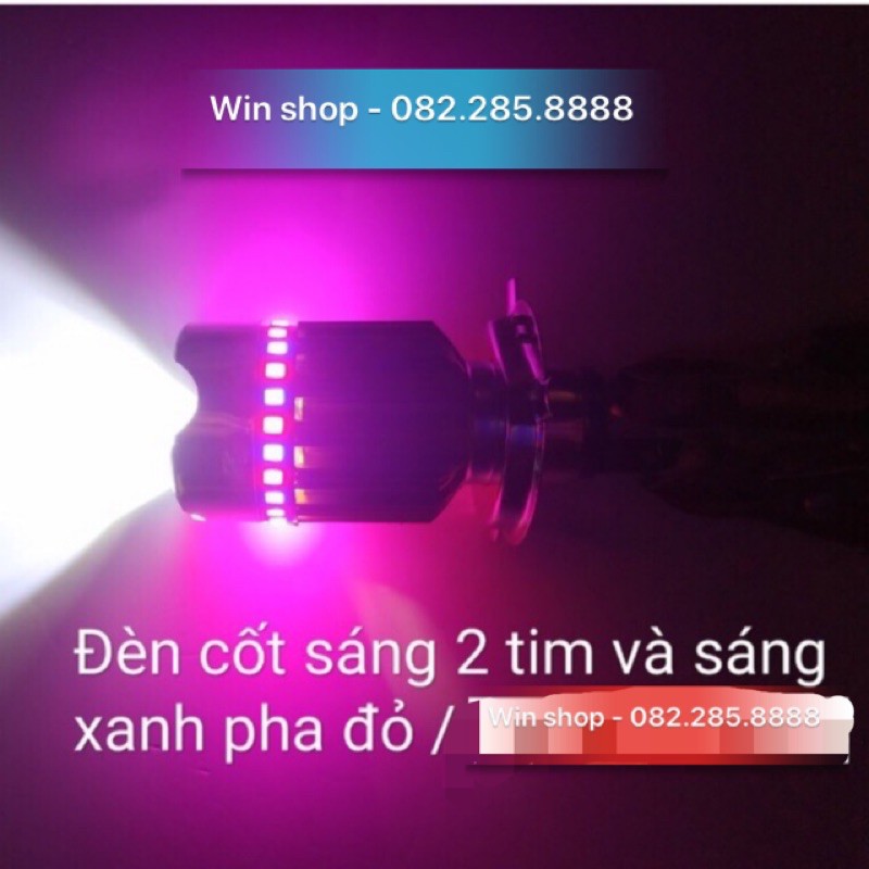 Đèn pha H4- 7 màu/ 3 chế độ