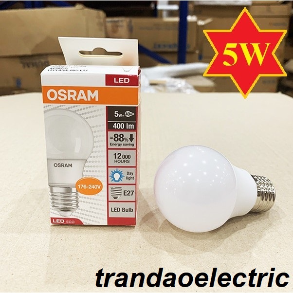 Bóng đèn led bulb Eco Osram E27 5W/7W/9W/12W/14W 6500K/3000K