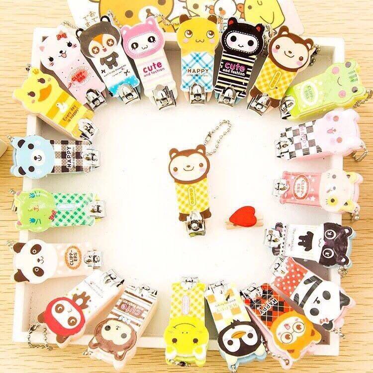 Bấm móng tay hình thú nhiều họa tiết dễ thương