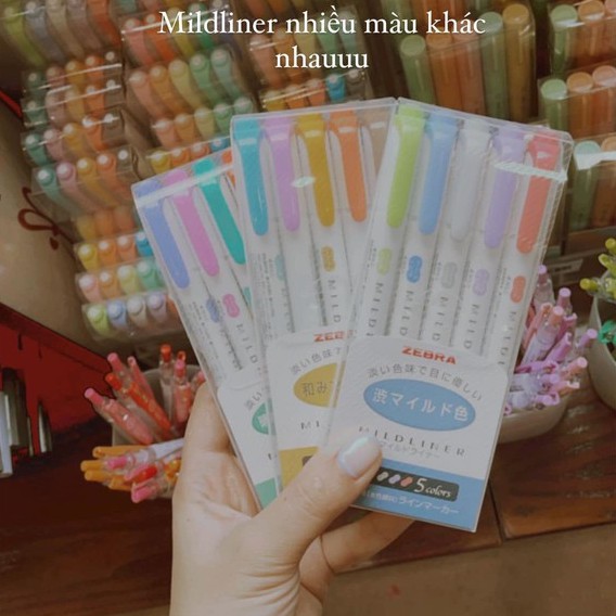 [CRABIT DEAL] Bút đánh dấu hai đầu Zebra Mildliner Nhật Bản - Bút highlight Mildliner [GIÁ TẬN XƯỞNG]