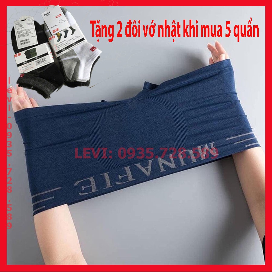 {Chuẩn hàng nhật ][Bán giá gốc ]Combo 5 Quần Lót dùi Munafie  sịp Xì Siêu Hót Chất Co Giãn 4 Chiều -Mỗi Quần 1 Túi Zip