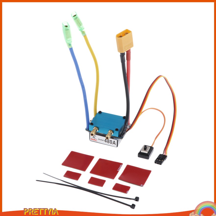 Mạch kiểm soát tốc độ ESC 480A 5V 3A 2 chế độ cho đồ chơi điều khiển từ xa