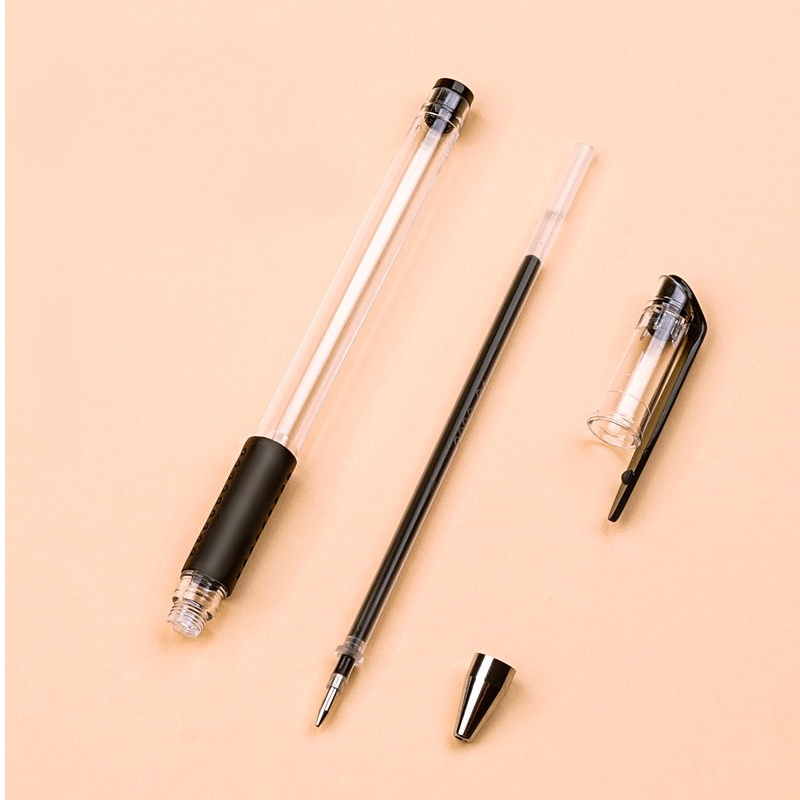 Bút bi mực gel ngòi 0.5mm màu đen tiện lợi cho học sinh chất lượng cao