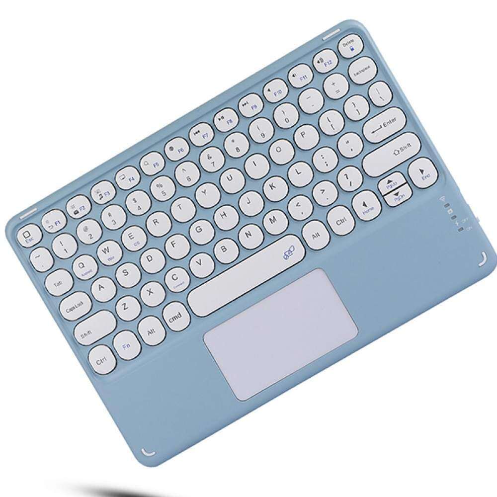 Bàn Phím Bluetooth Không Dây 10 Inches Di Động Kèm Bàn Phím Tròn Có Thể Sạc Lại Cho Điện Thoại / Máy Tính Bảng / Laptop /