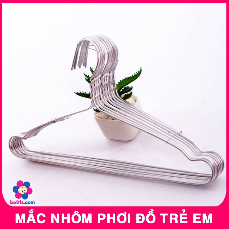 Mắc Nhôm Phơi Quần Áo Cho Bé Sơ Sinh (Sét 10 chiếc) - BTT00564