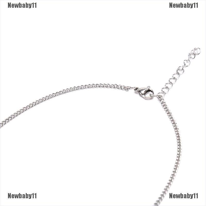 Vòng cổ Mặt Ổ Khóa Bằng Thép Không Gỉ Màu Bạc