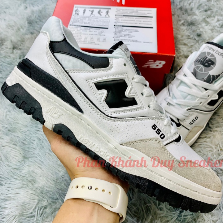 Giày new balance 550 white black nb đen trắng bb550