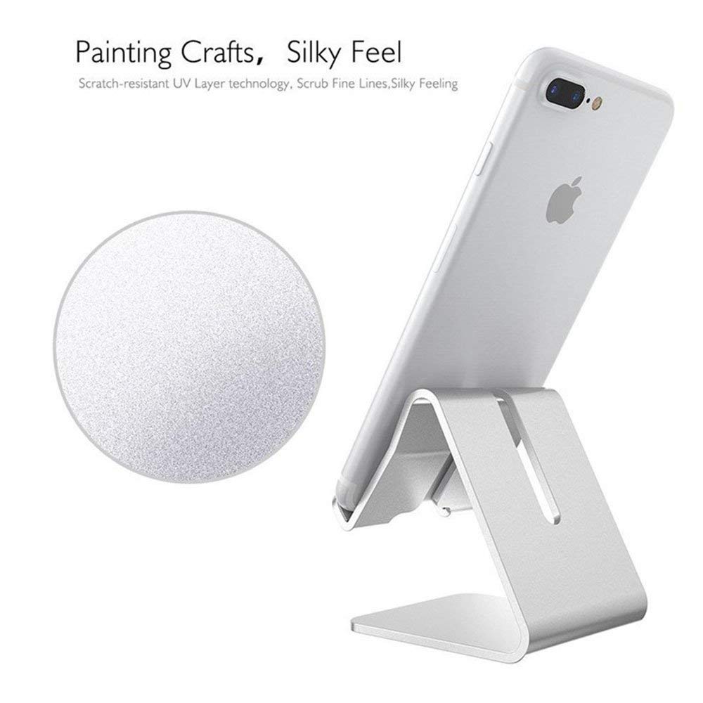 Đế nhôm trơn giữ điện thoại di động