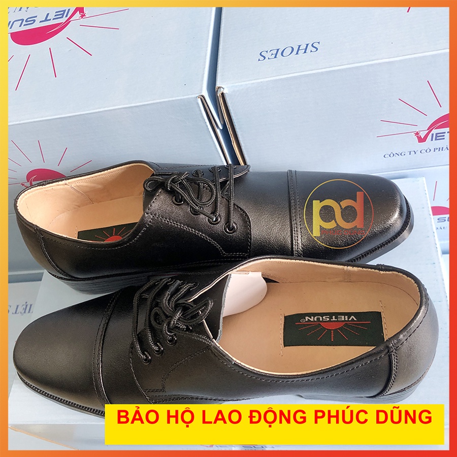 Giày tây nam da màu đen bảo vệ Việt Sun Vietsun đồng phục bảo vệ đẹp chuyên nghiệp sang trọng lịch lãm thời trang