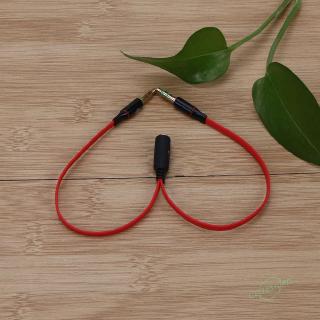 CS 3.5mm 1 to 2 Audio Cable Single-hole Computer Headphone Mic Adapter