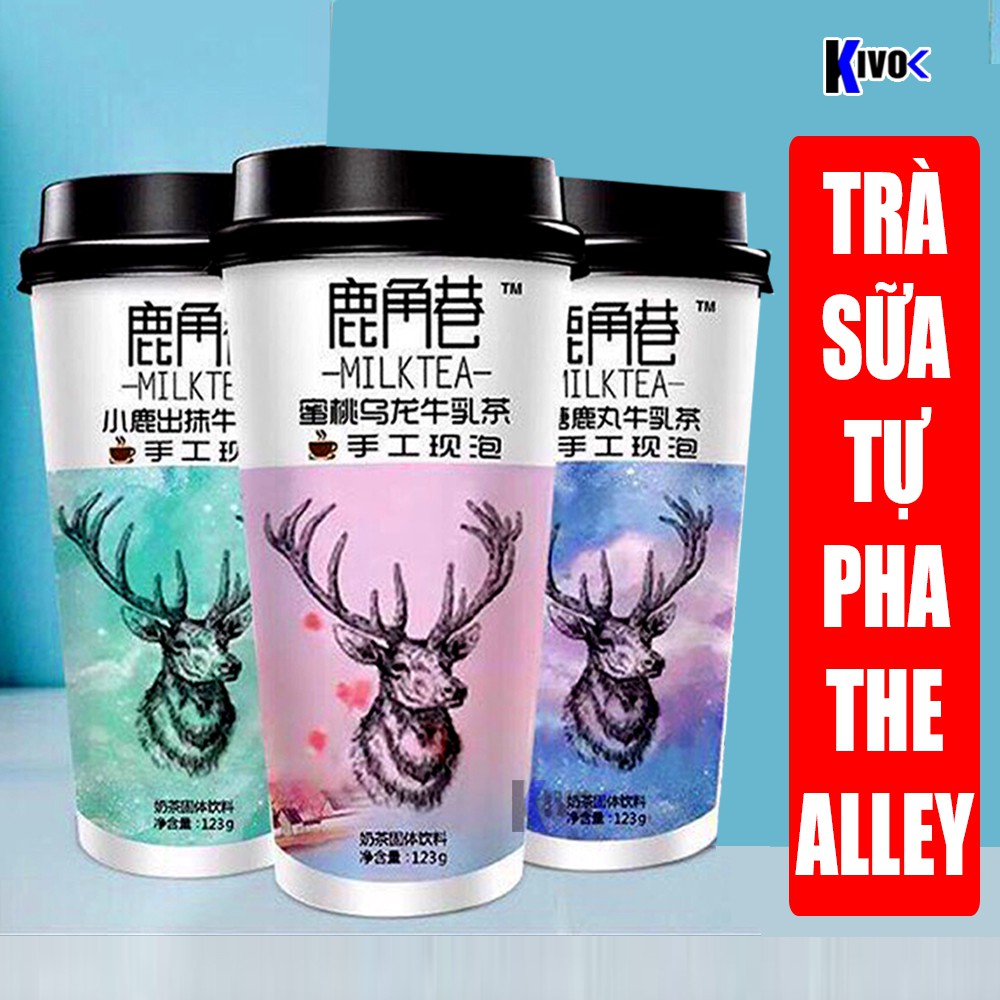 Trà Sữa The Alley Vị Truyền Thống Lài Sữa / Ô Long Đào / Trà Xanh Matcha Tự Pha Uống Liền Sừng Hươu - Kivo | BigBuy360 - bigbuy360.vn