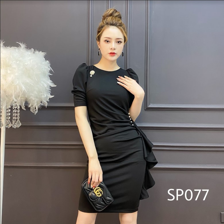 CRYS Váy body ngọc sườn, váy công sở, dự tiệc quyến rũ SP077 | BigBuy360 - bigbuy360.vn