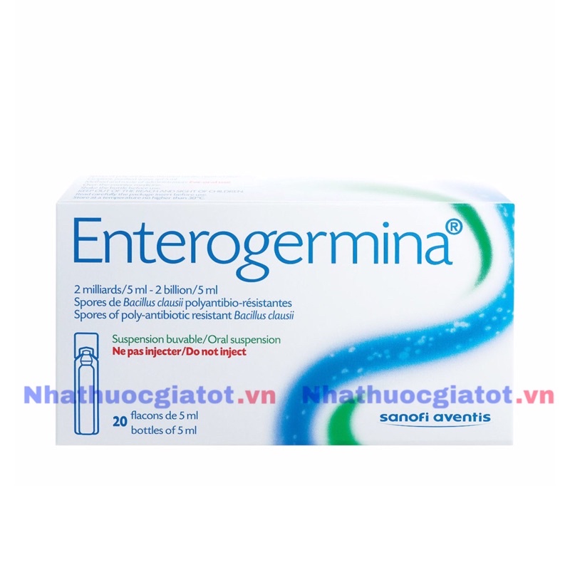 Nguyên Hộp 20 Ống ENTEROGERMINA men tiêu hóa men vi sinh đường ruột