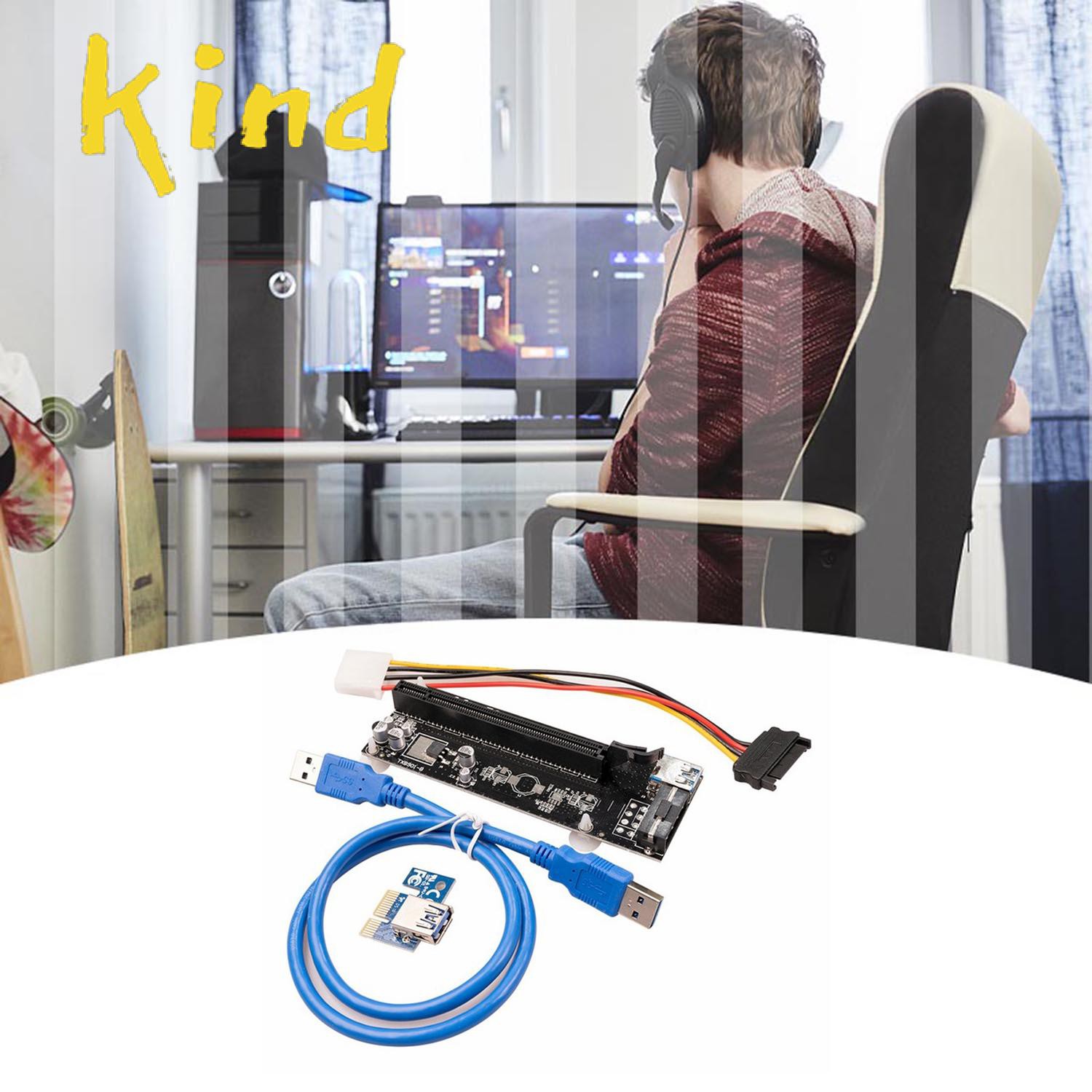 Dây Cáp Card Đồ Họa Mở Rộng 4pin Pcie 1x Sang 16x | BigBuy360 - bigbuy360.vn