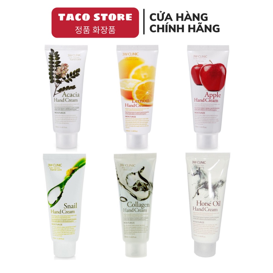 Kem dưỡng da tay 3W Clinic Collagen Hand Cream 100ml