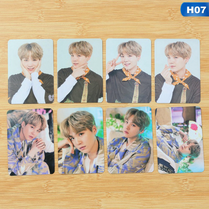 Set 4 / 8 Tấm Ảnh In Hình Các Thành Viên Nhóm Nhạc Bts 5th Muster