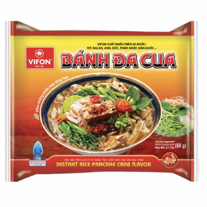 Bánh Đa Cua Vifon Gói 60G