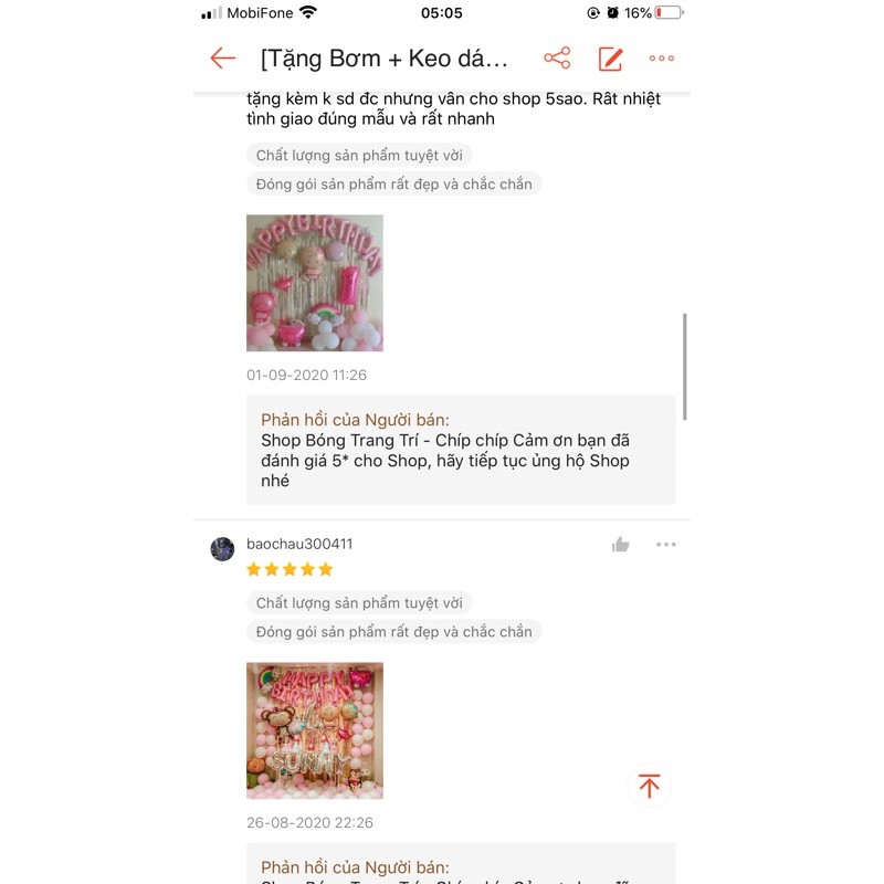 Sét bóng Sinh Nhật Cho Bé Gái