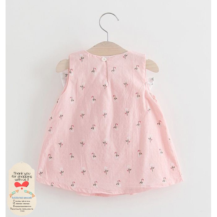 Áo váy bé gái nơ hồng xinh xắn ❣❣ ❣❣