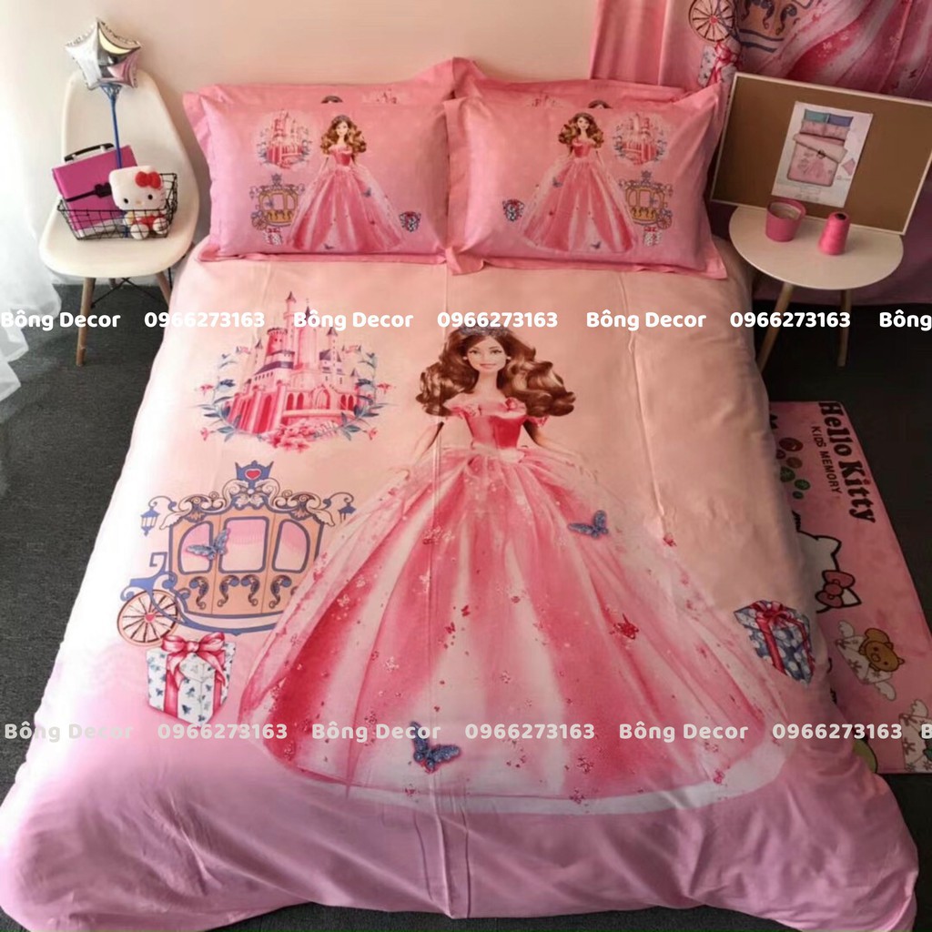 Bộ Chăn Ga Gối Cotton 100% Disney Cao Cấp Cho Bé