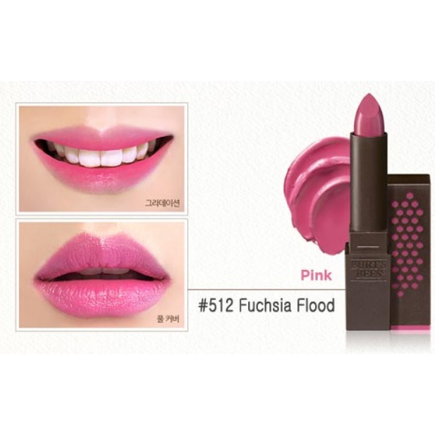 Son thiên nhiên không chì Burt's Bees Satin Lipstick 100% natural