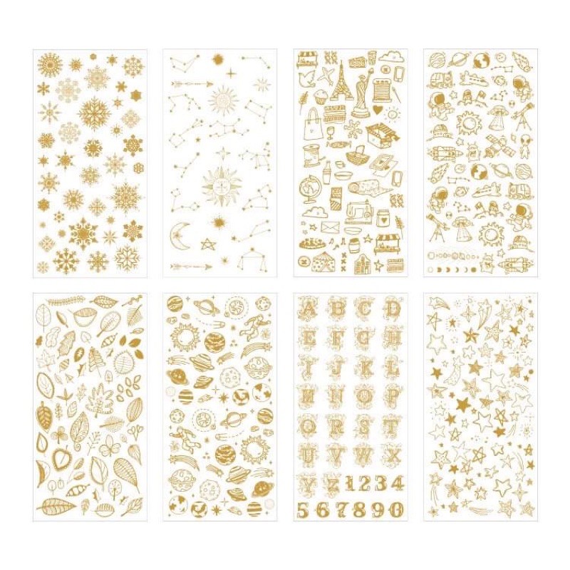 ✨Sticker mạ vàng óng anh lấp lánh