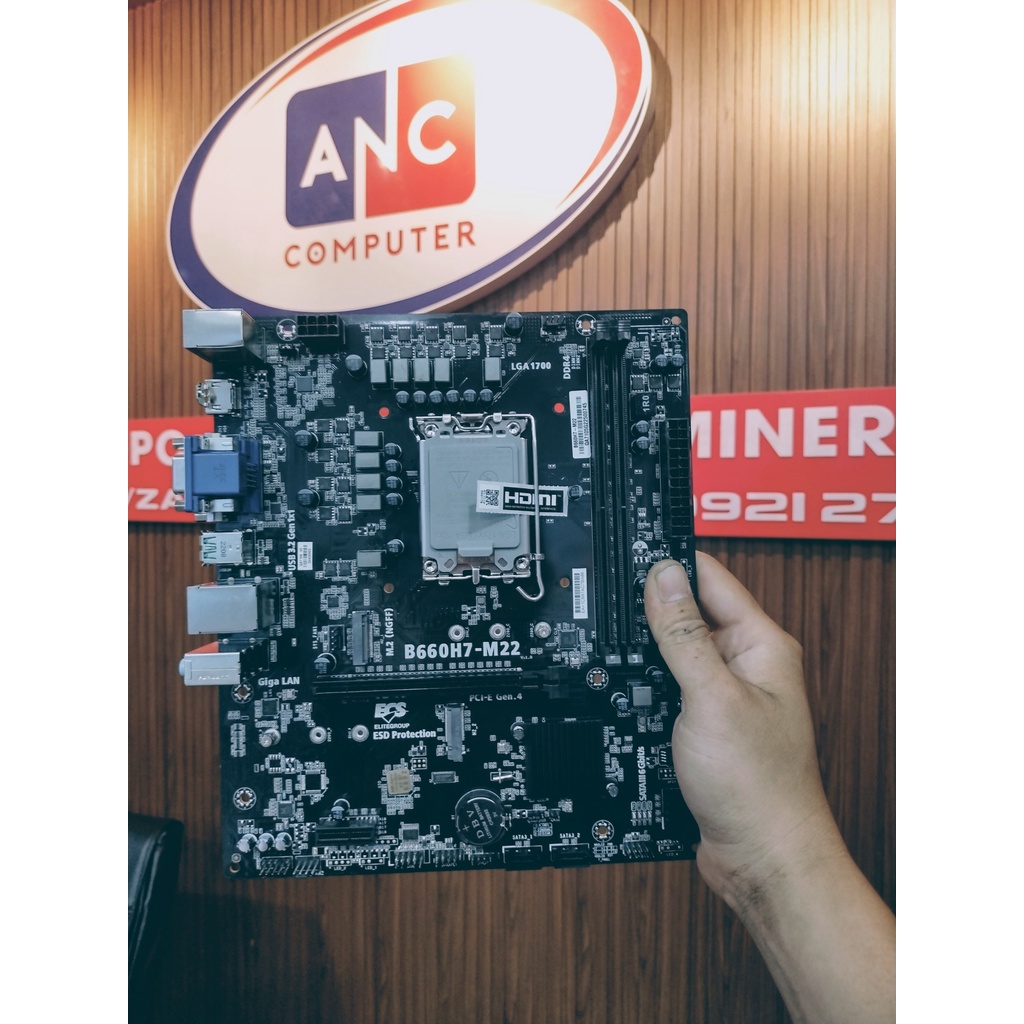 Main ECS B660H7-M22 Socket LGA1700 Chính Hãng Đầy Đủ Cổng Xuất Hình Giá Tốt