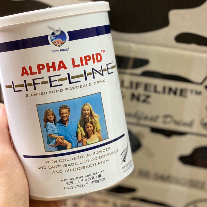 Sữa Non Alpha Lipid Lifeline dạng bột 450g của New Zealand