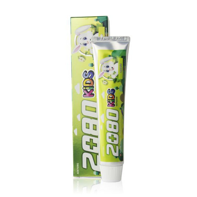 Kem đánh răng trẻ em ngừa sâu răng hương táo 2080 Kids Toothpaste apple 80g  - Hàn Quốc Chính Hãng