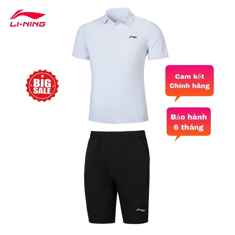 Bộ thể thao Lining cổ bẻ APLN073 Sale 50%