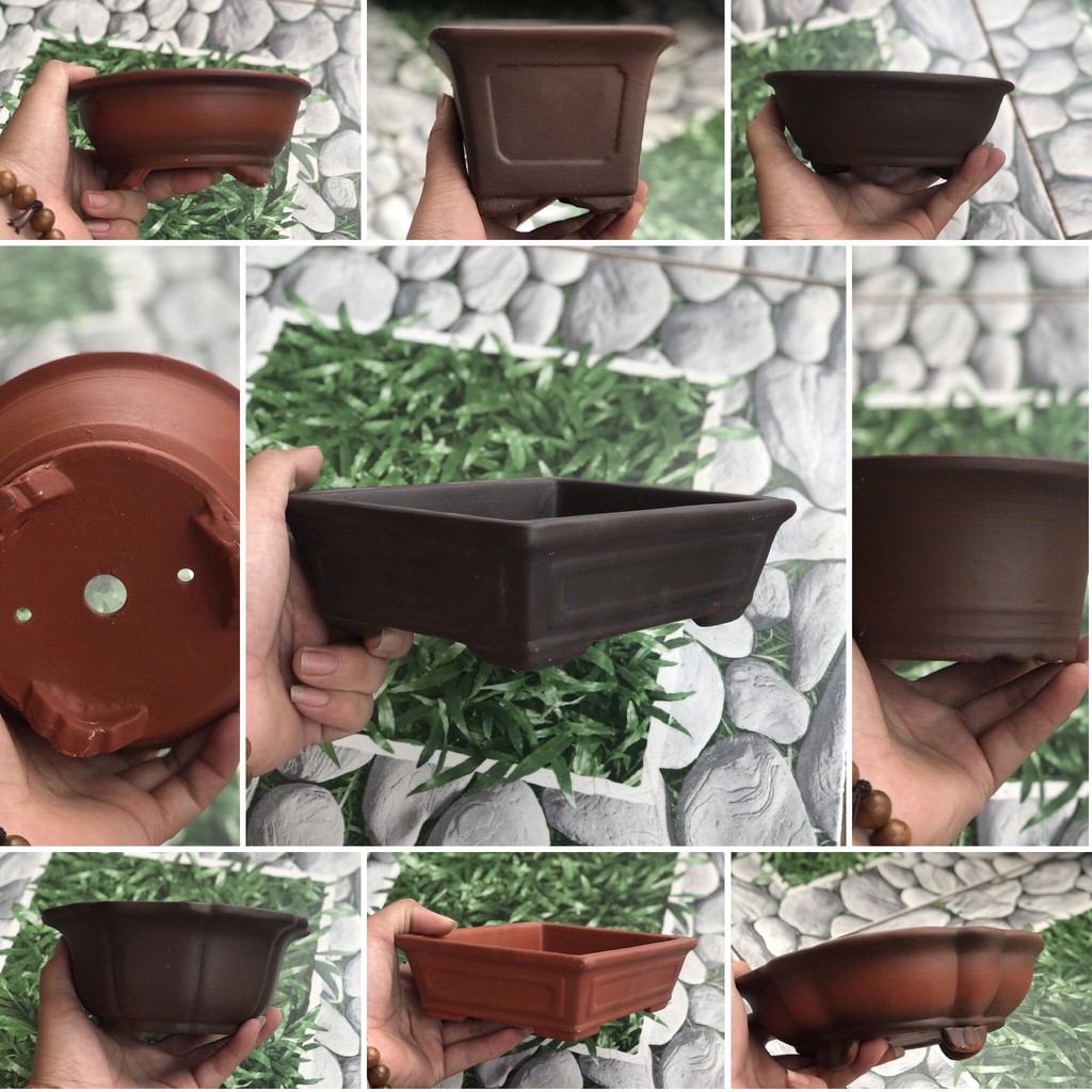 [RẺ NHẤT SHOPEE] Chậu Đất Nung Mini Bát Tràng Trồng Sen Đá Xương Rồng Bonsai Rẻ Đẹp Nhất 2021 QCABT 11