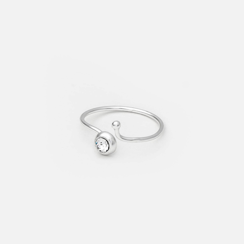 Nhẫn Ngón Út-Ngón Chân Bạc 925-KaT Jewelry-Xoắn Đính Gem Cao Cấp