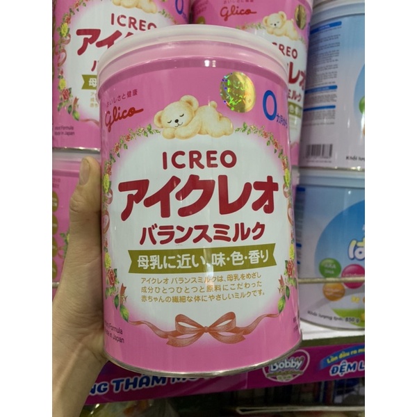 Lon Sữa Nhật Bản Glico Icreo số 0 800g chính hãng