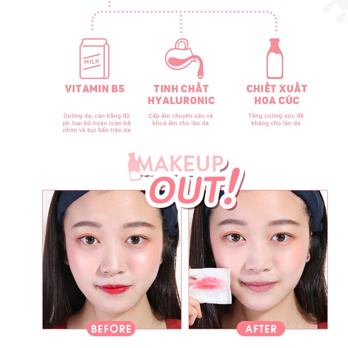 Sữa tẩy trang MKUP làm sạch sâu dịu nhẹ bổ sung Vitamin B5 300ml | BigBuy360 - bigbuy360.vn