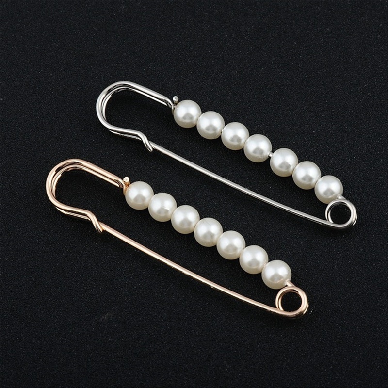 Ghim cài áo dạng chuỗi ngọc trai giả thời trang cho nam &amp; nữ