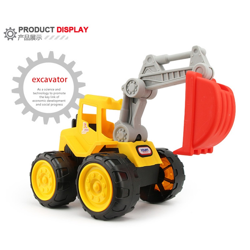 Mô Hình Xe Tải Xúc Đất Cỡ Lớn Chất Liệu Dày Dặn Độc Đáo Chống Rơi Cho Bé Trai