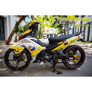 Decal Tem Trùm Xe Exciter 135 Mẫu Shine