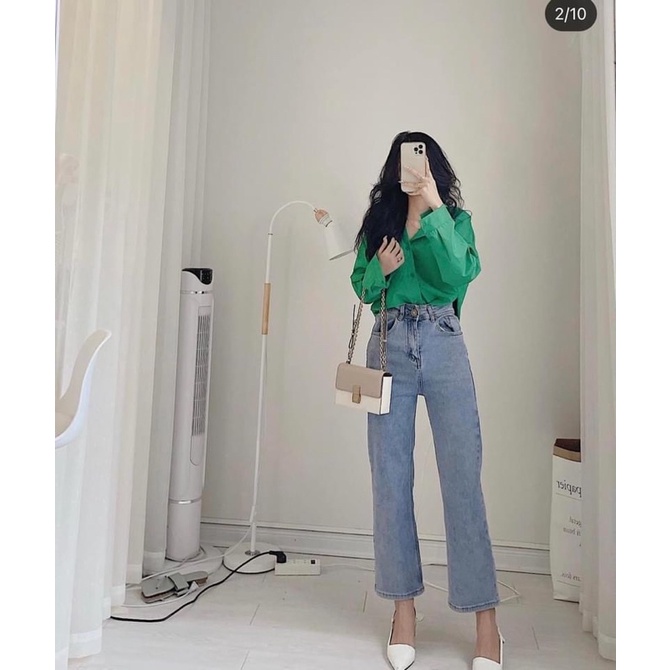 Áo sơ mi thô gam màu siêu hot hit