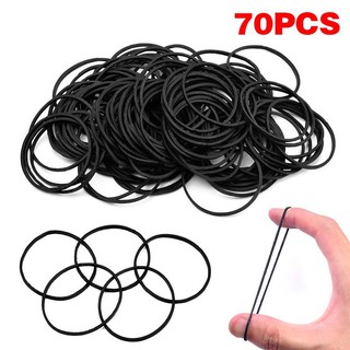 70 black rubber bands